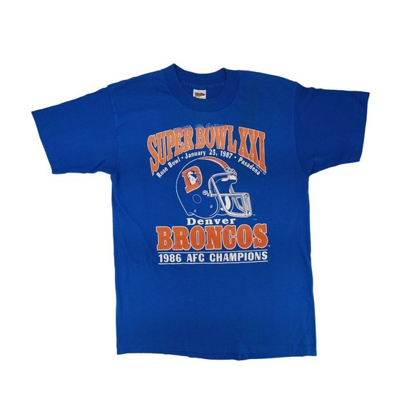 Trench Other - Vintage T-shirt Super Bowl 21 Pasadena Rose Bowl Denver Broncos Medium 1987